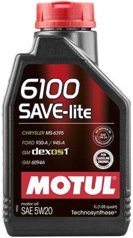 Motul 108009 Engine oil Motul 6100 SAVE-LITE 5W-20, 1L 108009: Buy near me at 2407.PL in Poland at an Affordable price!