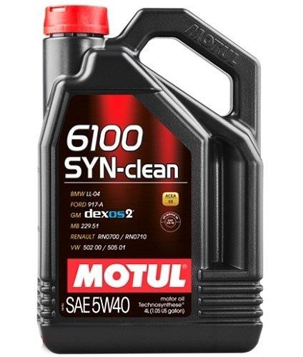 Motul 107943 Engine oil Motul 6100 SYN-CLEAN 5W-40, 5L 107943: Buy near me at 2407.PL in Poland at an Affordable price!