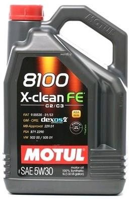 Motul 109238 Engine oil Motul 8100 X-CLEAN FE 5W-30, 5L 109238: Buy near me in Poland at 2407.PL - Good price!