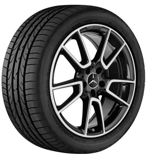 Mercedes A 205 401 49 00 7X23 Alloy wheel AMG 5 Double Spoke 7.5jx19 5x112 ET33 (black) A20540149007X23: Buy near me at 2407.PL in Poland at an Affordable price!