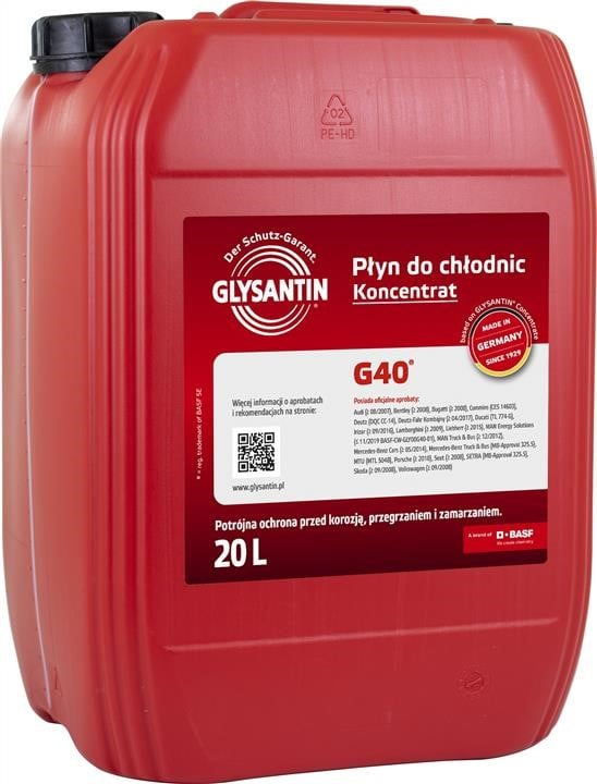Glysantin GLY401312 Antifreeze concentrate G40 pink, 20 l GLY401312: Buy near me in Poland at 2407.PL - Good price!