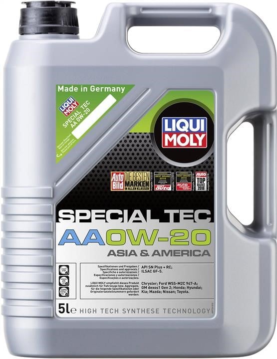 Liqui Moly 9734 Engine oil Liqui Moly Special Tec AA 0W-20, 5L 9734: Buy near me at 2407.PL in Poland at an Affordable price!