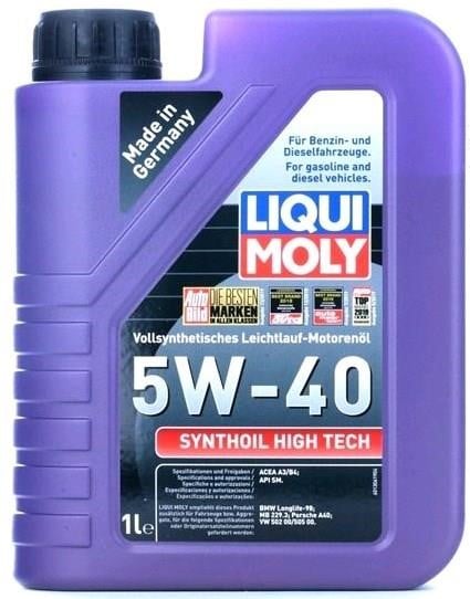 Liqui Moly 1855 Engine oil Liqui Moly Synthoil High Tech 5W-40, 1L 1855: Buy near me in Poland at 2407.PL - Good price!
