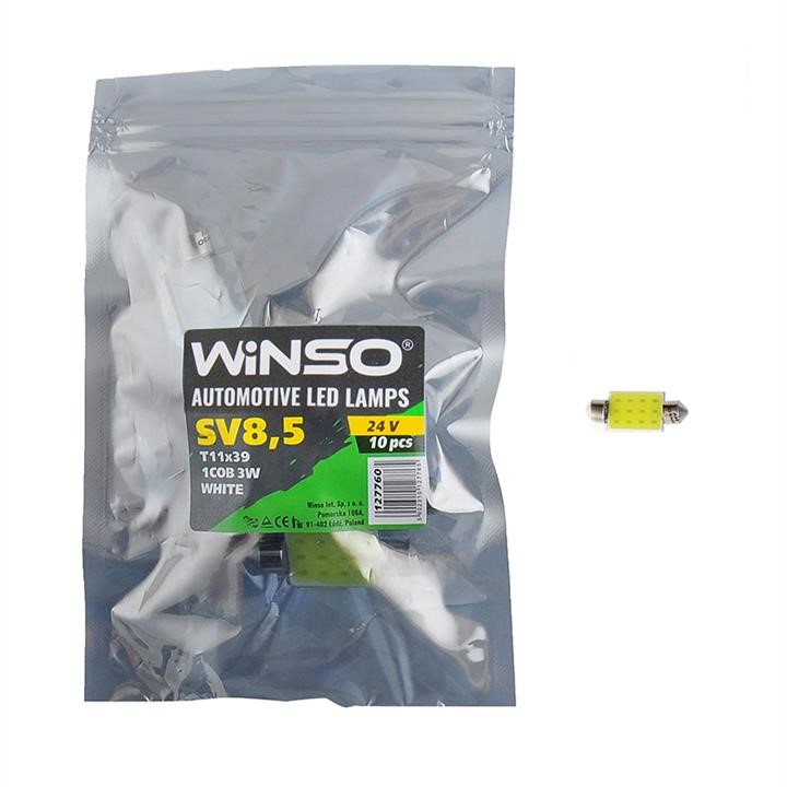 Winso 127760 LED lamp WINSO SV8,5-8 T11x39 24V, 1 W, white 127760: Buy near me in Poland at 2407.PL - Good price!