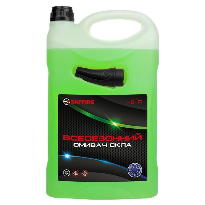 Sapfire 401172 All-season windshield washer fluid, -5°C, Lime, 4l 401172: Buy near me in Poland at 2407.PL - Good price!