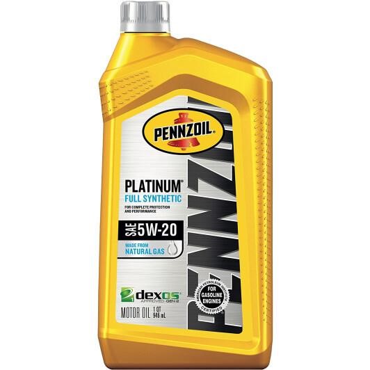 Pennzoil 550022686 Engine oil Pennzoil Platinum Full Synthetic 5W-20, 0,946L 550022686: Buy near me in Poland at 2407.PL - Good price!