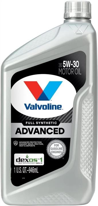 Valvoline VV955 Engine oil Valvoline Advanced Full Synthetic 5W-30, 0,946L VV955: Buy near me in Poland at 2407.PL - Good price!