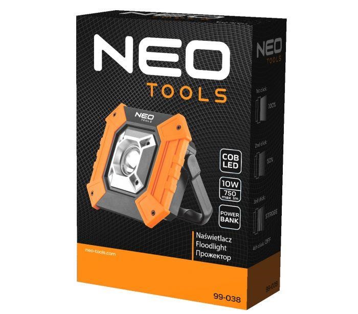 Naświetlacz bateryjny COB 750 lm Neo Tools 99-038