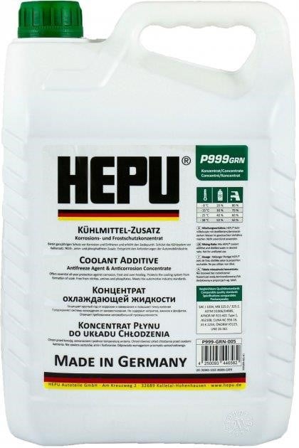Hepu P999-GRN-005 Antifreeze HEPU G11 green, concentrate, 5l P999GRN005: Buy near me in Poland at 2407.PL - Good price!