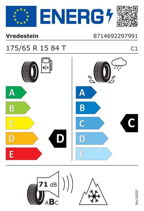 Vredestein TYR03452 Passenger Winter Tyre Vredestein Snowtrac 5 175/65 R15 84T TYR03452: Buy near me in Poland at 2407.PL - Good price!