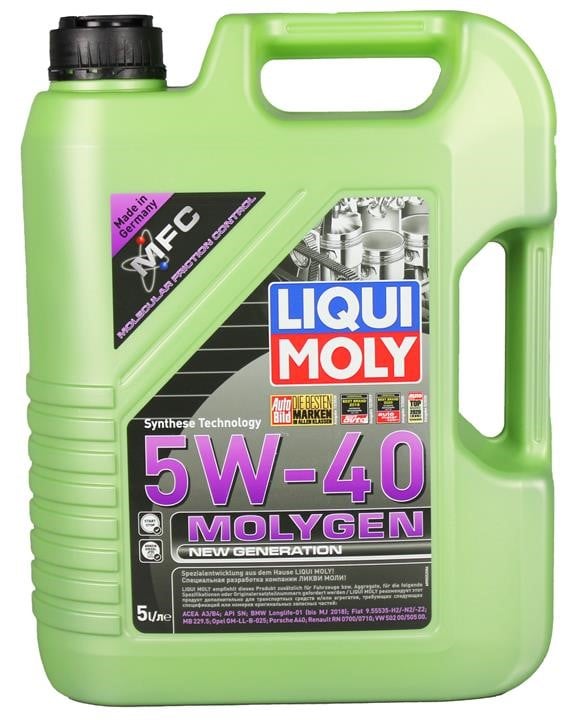 Liqui Moly 8536 Engine oil Liqui Moly Molygen New Generation 5W-40, 5L 8536: Buy near me in Poland at 2407.PL - Good price!