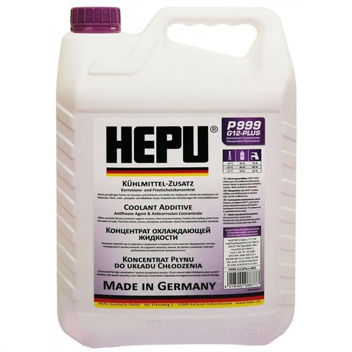 Hepu P999-12P-005 Антифриз Hepu G12+ фиолетовый, концентрат, 5л P99912P005: Отличная цена - Купить в Польше на 2407.PL!