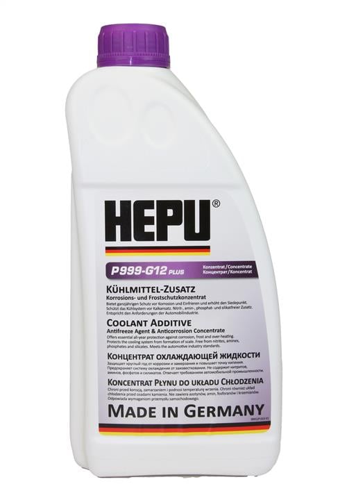Hepu P999-G12PLUS Płyn przeciw zamarzaniu HEPU G12+ fioletowy, koncentrat, 1,5 l P999G12PLUS: Atrakcyjna cena w Polsce na 2407.PL - Zamów teraz!
