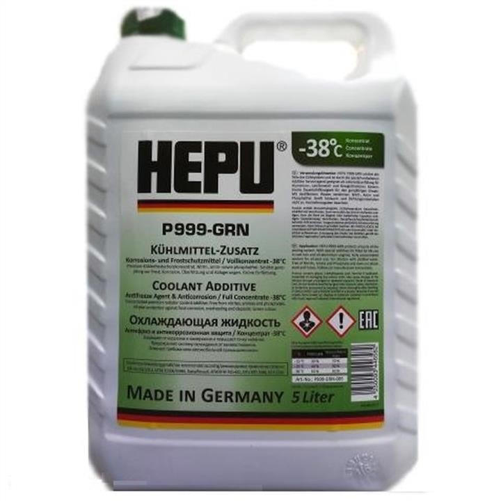 Hepu P900-RM11-GRN-005 Антифриз HEPU G11 READY MIX GREEN зелений, готовий до застосування -37, 5л P900RM11GRN005: Приваблива ціна - Купити у Польщі на 2407.PL!
