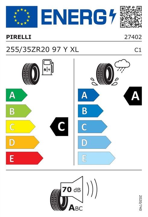 Pirelli Шина Легкова Всесезона Pirelli PZero 255&#x2F;35 R20 97Y – ціна 906 PLN