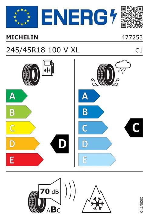 Шина Легковая Зимняя Michelin Pilot Alpin PA4 245&#x2F;45 R18 100V Michelin 172072