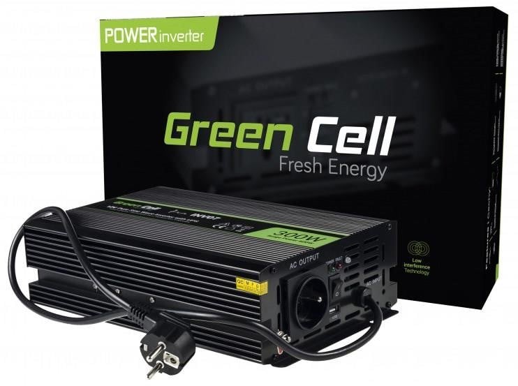 Green Cell INV07 Spannungswandler (Wechselrichter) Green Cell USV-Modus 12 V bis 230 V Reine Sinuswelle 300 W/600 W INV07: Kaufen Sie zu einem guten Preis in Polen bei 2407.PL!