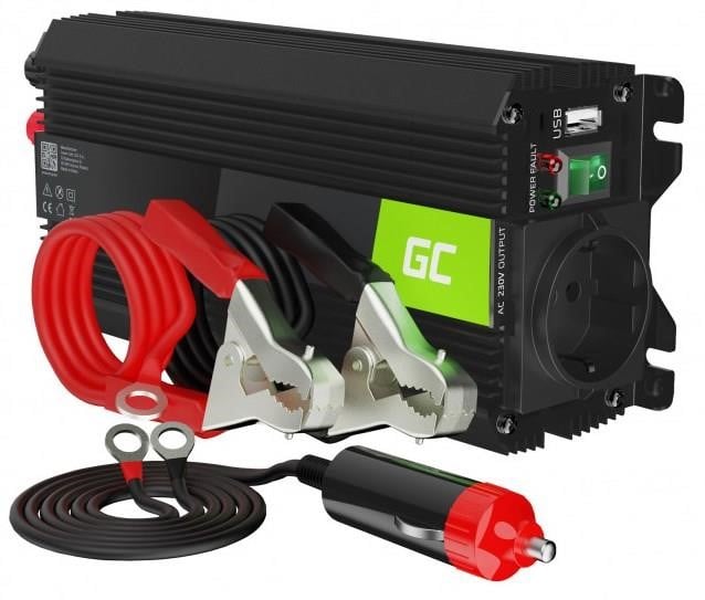 Green Cell INVGC03 Voltage converter (inverter) Green Cell PRO 12V to 230V 500W/1000W Modified sine wave INVGC03: Buy near me in Poland at 2407.PL - Good price!