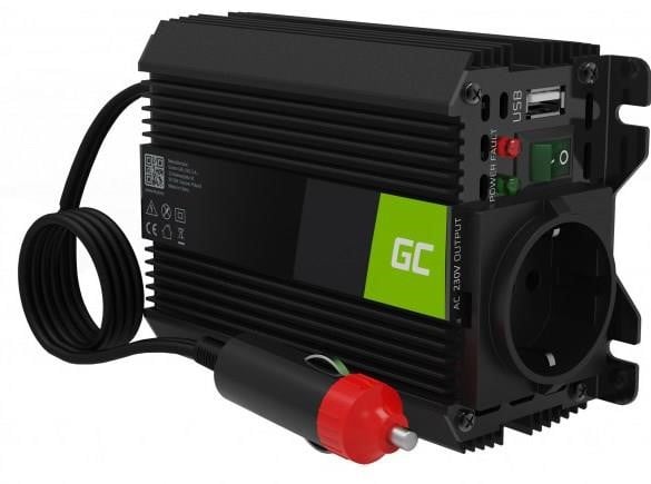 Green Cell INVGC06 Voltage converter (inverter) Green Cell PRO 12V to 230V 150W/300W Modified sine wave INVGC06: Buy near me in Poland at 2407.PL - Good price!