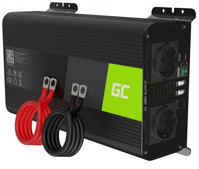 Green Cell INVGC09 Voltage converter (inverter) Green Cell PRO 12V to 230V 1000W/2000W Pure sine wave INVGC09: Buy near me in Poland at 2407.PL - Good price!
