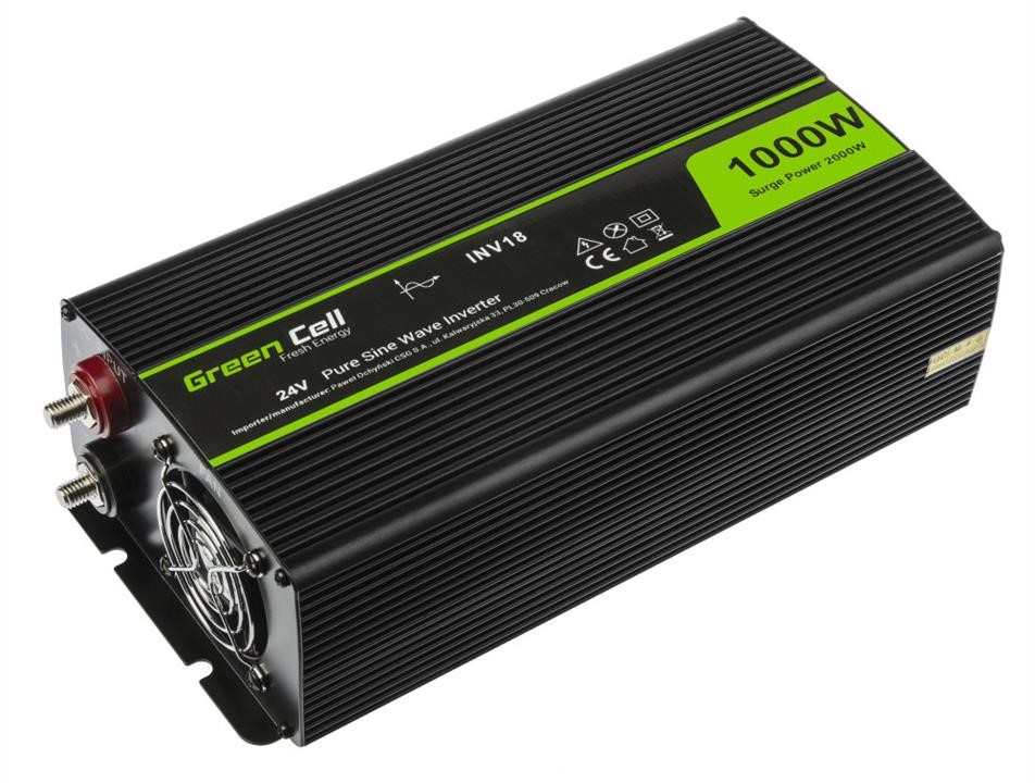 Voltage converter (inverter) Green Cell 24V to 230V 1000W&#x2F;2000W Pure sine wave Green Cell INV18