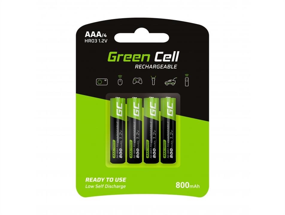 Green Cell GR04 Аккумуляторные батарейки 4x AAA HR03 800mAh GR04: Купить в Польше - Отличная цена на 2407.PL!