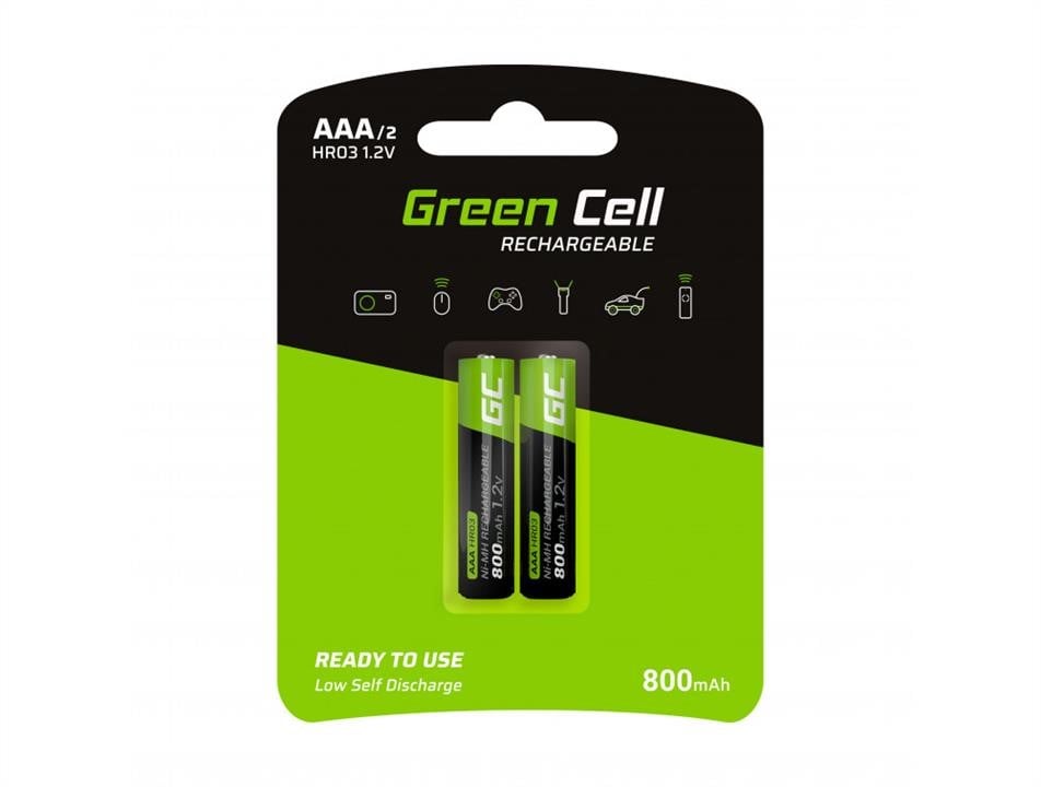 Green Cell GR08 Rechargeable batteries 2x AAA HR03 800mAh GR08: Buy near me in Poland at 2407.PL - Good price!