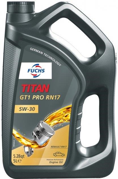 Fuchs 601884542 Engine oil Fuchs TITAN GT1 PRO RN17 5W-30, 5L 601884542: Buy near me in Poland at 2407.PL - Good price!