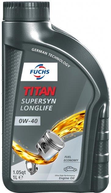 Fuchs 1072 Моторное масло Fuchs Titan Supersyn Longlife 0W-40, 1л 1072: Отличная цена - Купить в Польше на 2407.PL!