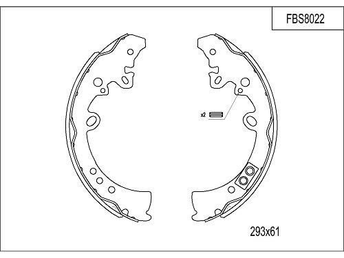 FI.BA filter FBS8022 Brake shoe set FBS8022: Buy near me at 2407.PL in Poland at an Affordable price!