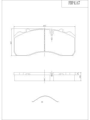 FI.BA filter FBP4147 Гальмівні колодки, комплект FBP4147: Купити у Польщі - Добра ціна на 2407.PL!