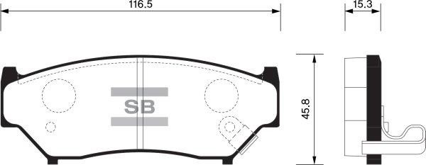 FI.BA filter FBP1584 Brake Pad Set, disc brake FBP1584: Buy near me in Poland at 2407.PL - Good price!