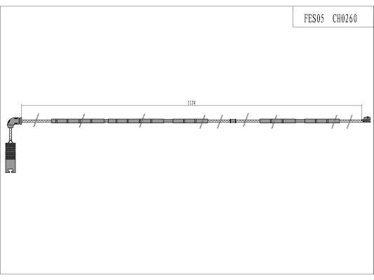 FI.BA filter FES05 Датчик зносу гальмівних колодок FES05: Приваблива ціна - Купити у Польщі на 2407.PL!