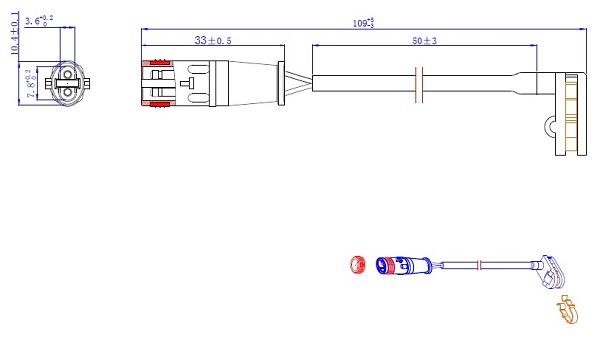 FI.BA filter FES16 Датчик износа тормозных колодок FES16: Купить в Польше - Отличная цена на 2407.PL!