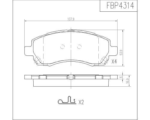 FI.BA filter FBP4314 Klocki hamulcowe przód, komplet FBP4314: Dobra cena w Polsce na 2407.PL - Kup Teraz!