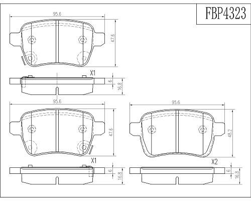 FI.BA FBP4323 Scheibenbremsbeläge hinten eingestellt FBP4323: Kaufen Sie zu einem guten Preis in Polen bei 2407.PL!