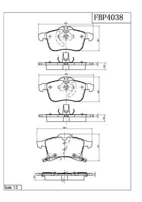 FI.BA filter FBP4038 Brake Pad Set, disc brake FBP4038: Buy near me in Poland at 2407.PL - Good price!