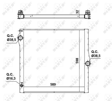 Wilmink Group WG1721136 Radiator, engine cooling WG1721136: Buy near me in Poland at 2407.PL - Good price!