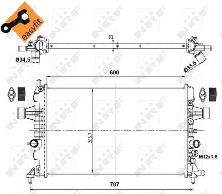 Wilmink Group WG1721946 Радіатор охолодження двигуна WG1721946: Приваблива ціна - Купити у Польщі на 2407.PL!