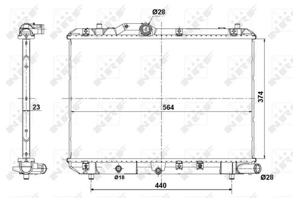 Wilmink Group WG1723051 Radiator, engine cooling WG1723051: Buy near me in Poland at 2407.PL - Good price!