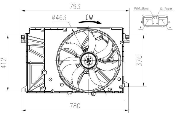 Wilmink Group WG2161752 Hub, engine cooling fan wheel WG2161752: Buy near me in Poland at 2407.PL - Good price!
