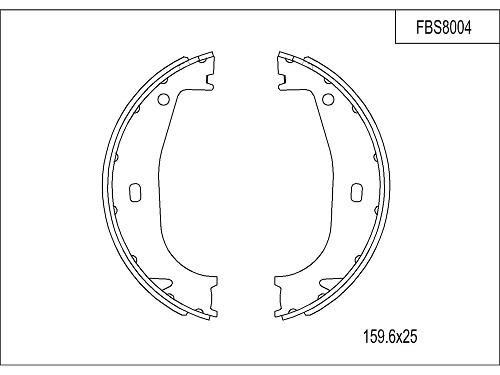 FI.BA filter FBS8004 Колодки тормозные барабанные, комплект FBS8004: Отличная цена - Купить в Польше на 2407.PL!