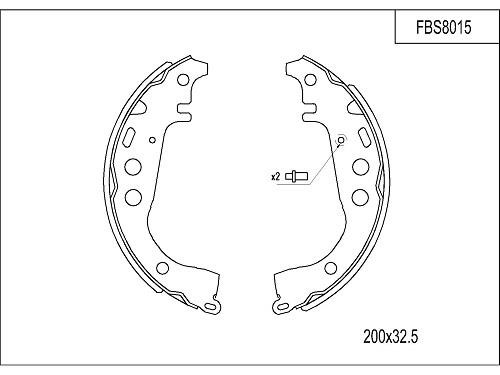 FI.BA filter FBS8015 Brake shoe set FBS8015: Buy near me at 2407.PL in Poland at an Affordable price!