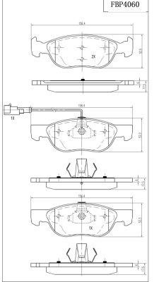 FI.BA filter FBP4060 Brake Pad Set, disc brake FBP4060: Buy near me in Poland at 2407.PL - Good price!