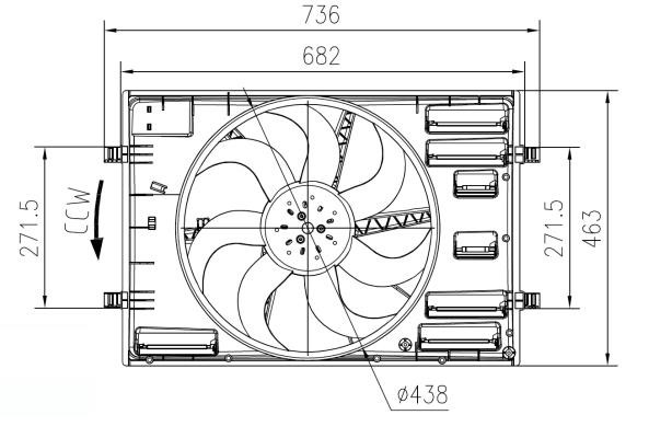 Wilmink Group WG2161736 Hub, engine cooling fan wheel WG2161736: Buy near me in Poland at 2407.PL - Good price!