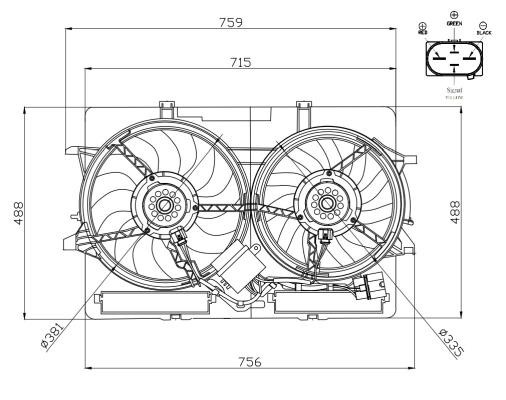 Wilmink Group WG2161758 Hub, engine cooling fan wheel WG2161758: Buy near me at 2407.PL in Poland at an Affordable price!