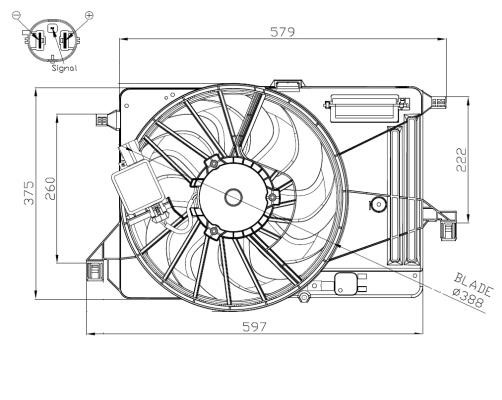 Wilmink Group WG2161784 Вентилятор радиатора охлаждения WG2161784: Отличная цена - Купить в Польше на 2407.PL!