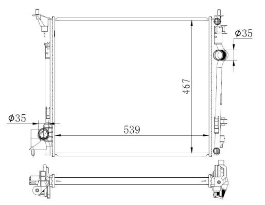 Wilmink Group WG2162321 Радиатор охлаждения двигателя WG2162321: Отличная цена - Купить в Польше на 2407.PL!