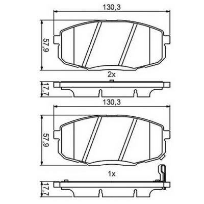 G.U.D GBP880188 Brake Pad Set, disc brake GBP880188: Buy near me in Poland at 2407.PL - Good price!