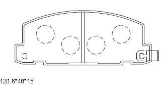 Asimco KD4726 Brake Pad Set, disc brake KD4726: Buy near me in Poland at 2407.PL - Good price!